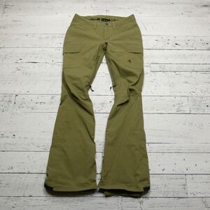 Burton Gore Snow Gloria Pants Womens XS Sage Green Vented Waterproof Snowboard